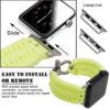 Paracord Apple Watch Band | Glow-in-Dark Yellow – LG - Image 5