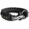 Paracord Bracelet | Black & Green 10″
