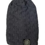 Slouchy Beanie Hat (Dark Gray Reversible) - Image 4