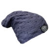 Slouchy Beanie Hat (Dark Gray Reversible)