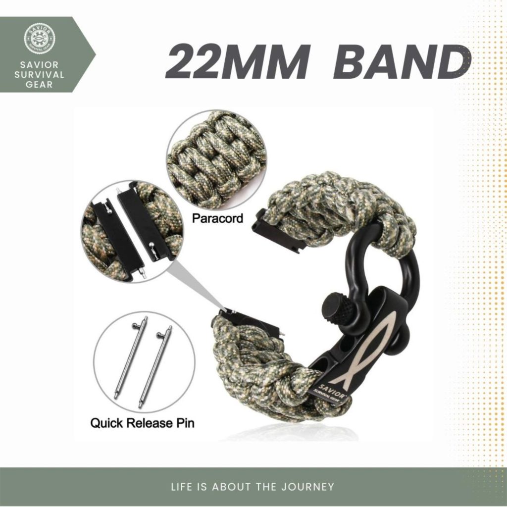 Naru paracord camo vihreä 3mm x 15m