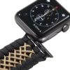 Paracord Apple Watch Band | Black-Cream-Black – LG - Image 3