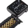Paracord Apple Watch Band | Black-Khaki-Black – LG - Image 3