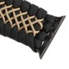 Paracord Apple Watch Band | Black-Cream-Black – LG - Image 4