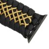 Paracord Apple Watch Band | Black-Khaki-Black – LG - Image 4